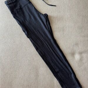 Women's Black Metallic Leggings